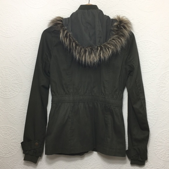 Charlotte Russe Hooded Green Jacket *NWOT* - Picture 2 of 7